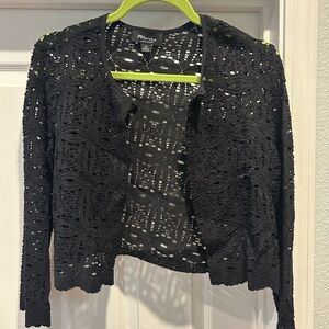 Ronni Nicole RN Studio Black 3/4 Sleeve Lace top